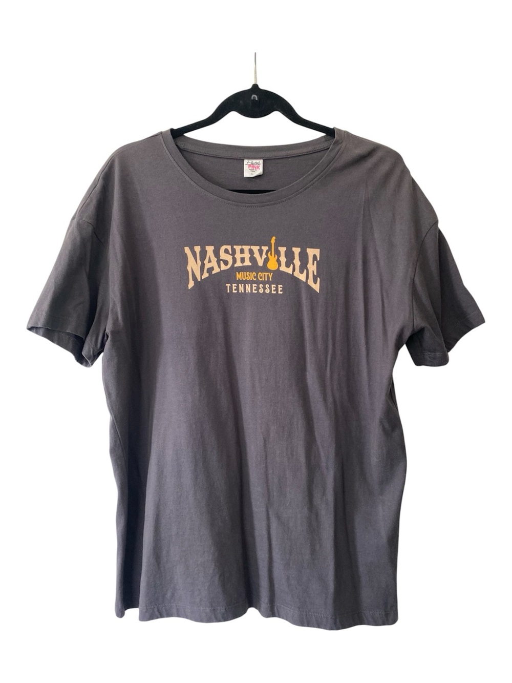 Nashville Music City Tennessee Guitar with Wings Graphic Tee - Size Large - Picture 2 of 8